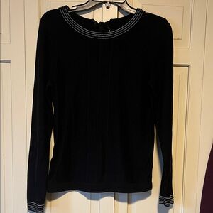 Banana Republic Black Long Sleeve Top